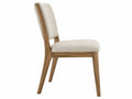 Esszimmerstuhl 52x60x85 cm mit Stoffbezug in Beige und Holzgestell im skandinavischen Stil